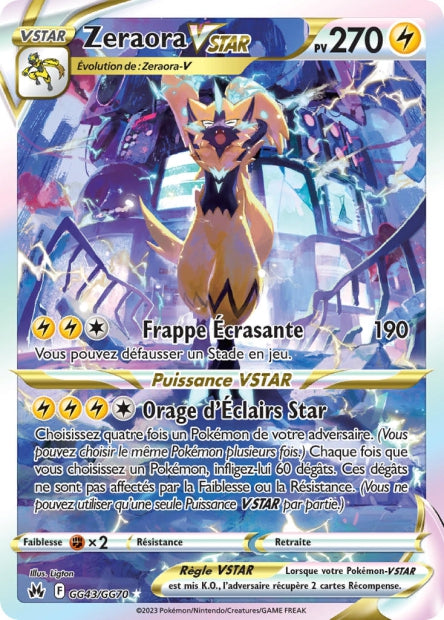 GG43/GG70 - Zeraora-VSTAR - EB12.5 Zénith Suprême