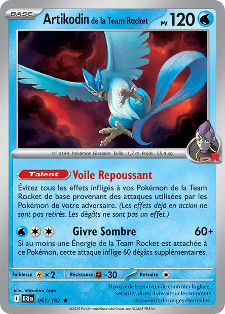 051/182 - Artikodin de la team rocket - EV10 Rivalités Destinées