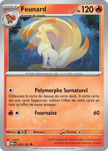 020/132 - Feunard - ME01 Méga-Évolution