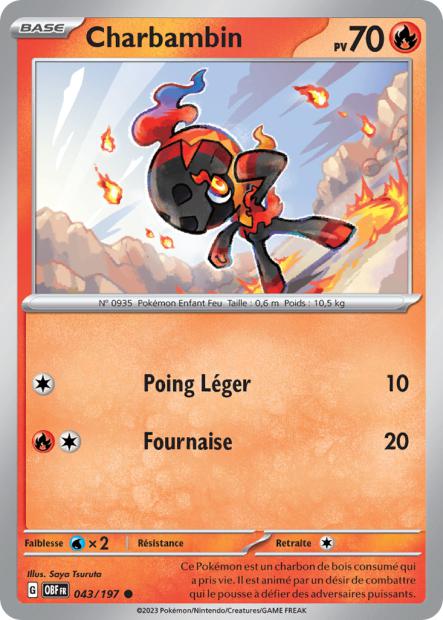 043/197 - Charbambin - EV03 Flammes Obsidiennes