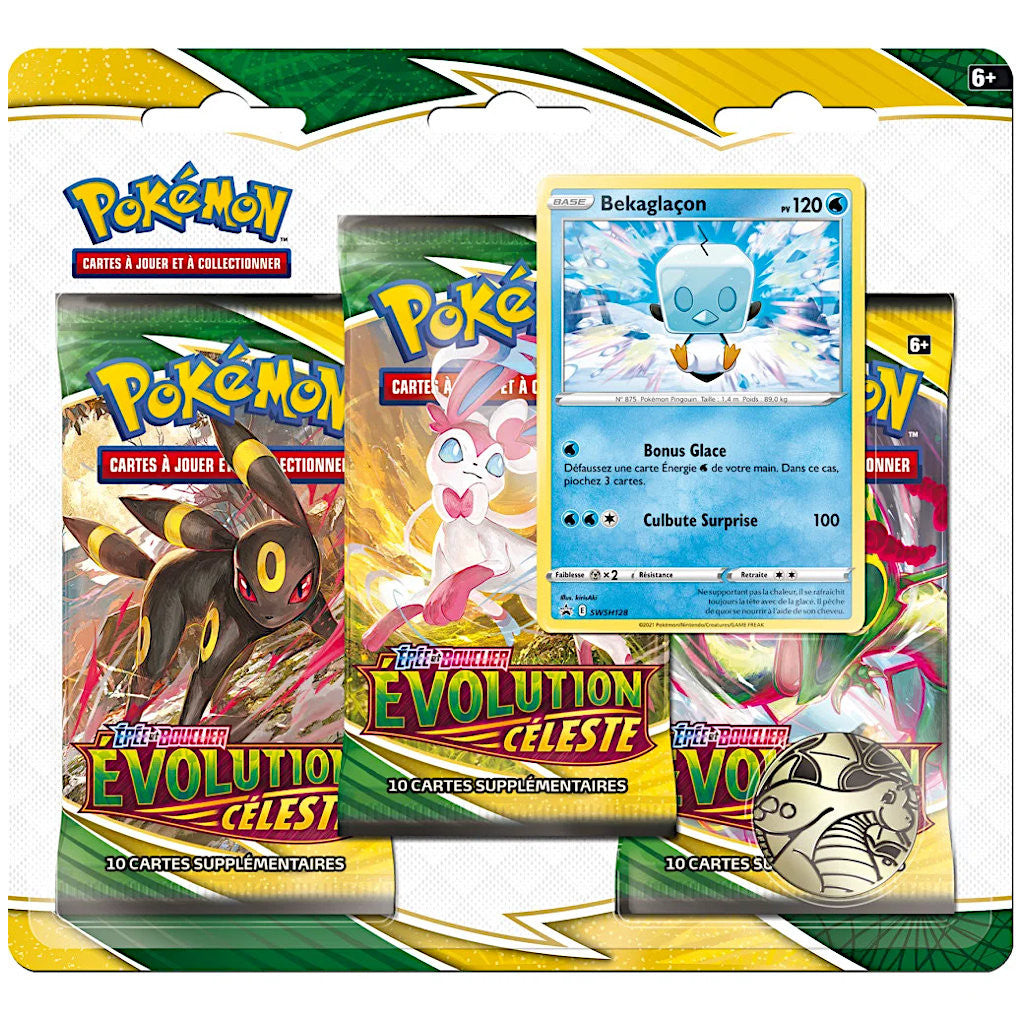 Tripack EB07 Evolution Celeste - Pokémon