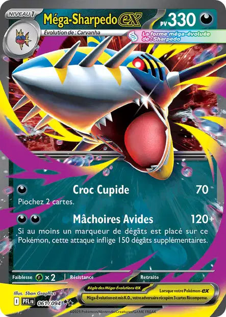 061/94 - Méga-Sharpedo ex - ME02 Flammes Fantasmagorique