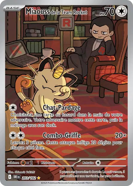 203/182 - Miaouss Team Rocket - EV10 Rivalités Destinées