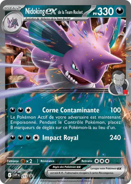 SVP217 - Nidoking Ex de la team Rocket - PROMO