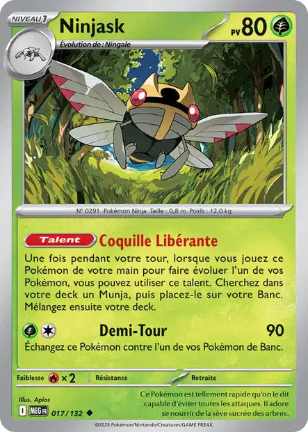 017/132 - Ninjask - ME01 Méga-Évolution