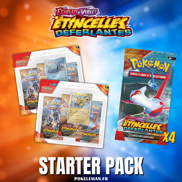 Starter Pack (booster, tripack) - EV08 Ecarlate et Violet - Etincelles Déferlantes EV08 🇫🇷