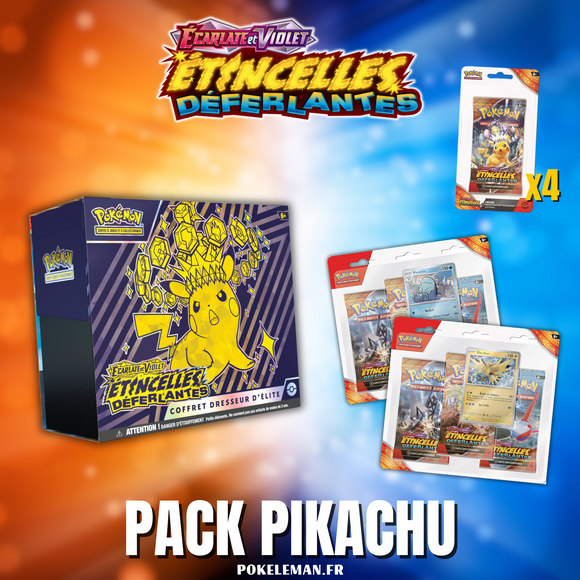 Pack Pikachu (blister, tripack, etb) - EV08 Ecarlate et Violet - Etincelles Déferlantes EV08 🇫🇷