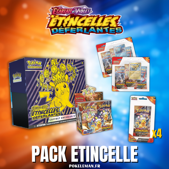 Pack Etincelle (display, blister, tripack, etb) - Ecarlate et Violet - Etincelles Déferlantes EV08 🇫🇷