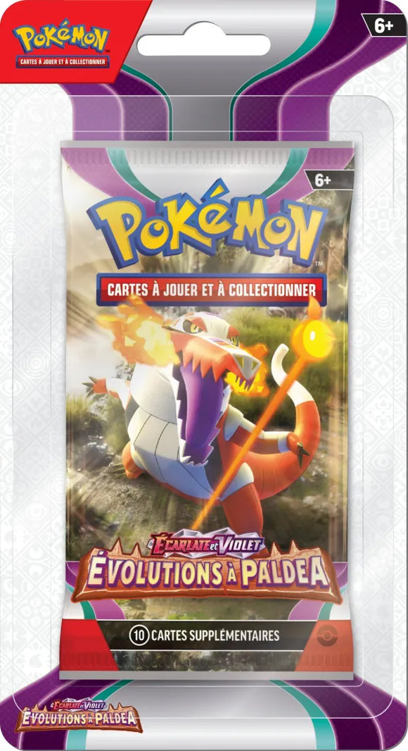 Booster Évolutions à Paldea  Blister Pokémon Écarlate et Violet EV02