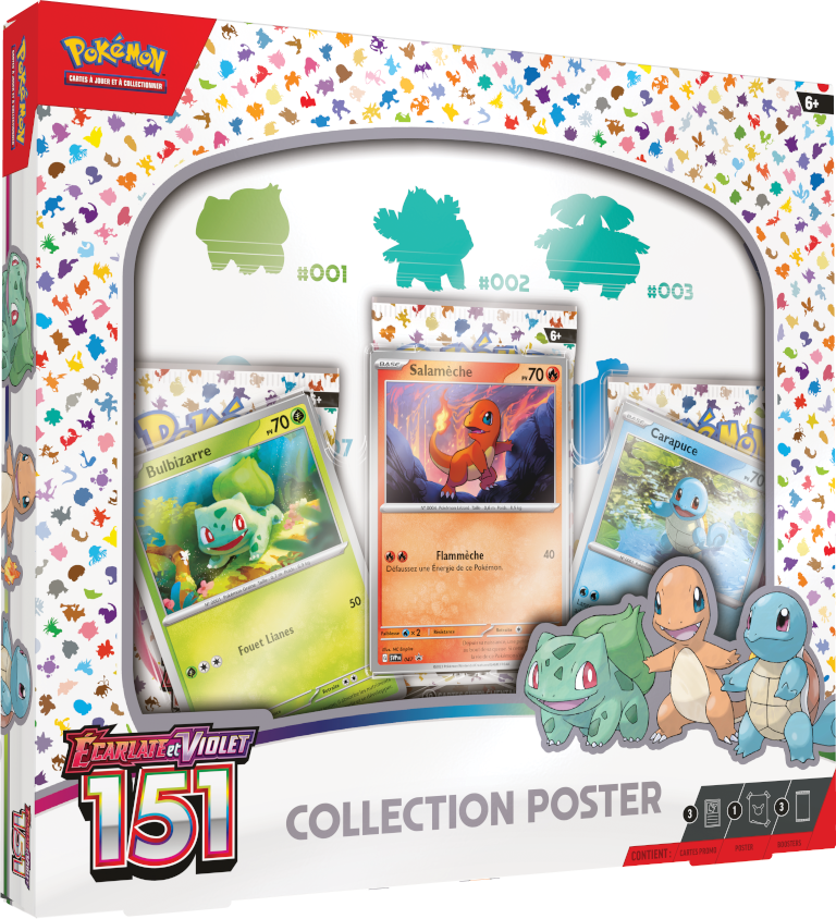 Collection Poster Tripack Starter EV3.5 - Écarlate et Violet : 151 🇫🇷