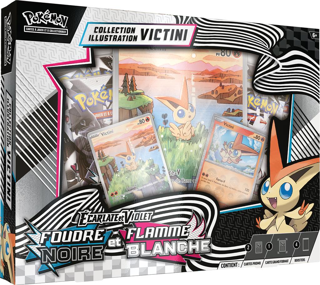 Coffret Collection Illustration Victini - Écarlate et Violet - Foudre Noire & Flamme Blanche EV10.5 🇫🇷