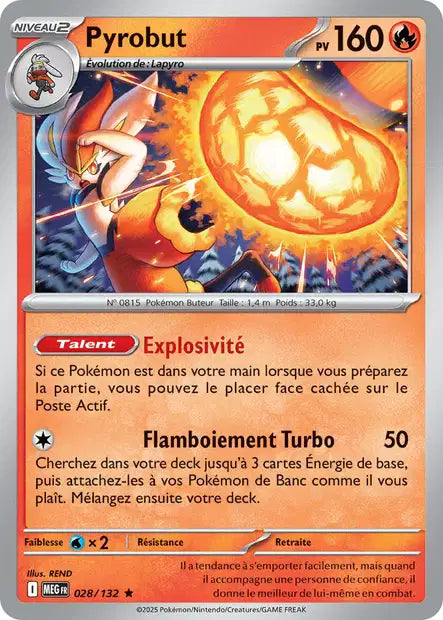 028/132 - Pyrobut - ME01 Méga-Évolution