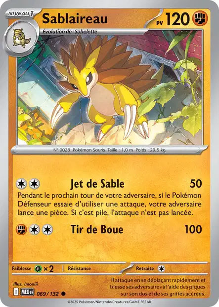 069/132 - Sablaireau - ME01 Méga-Évolution