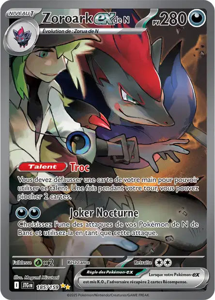 185/159 - Zoroark Ex - EV9 Aventures Ensemble