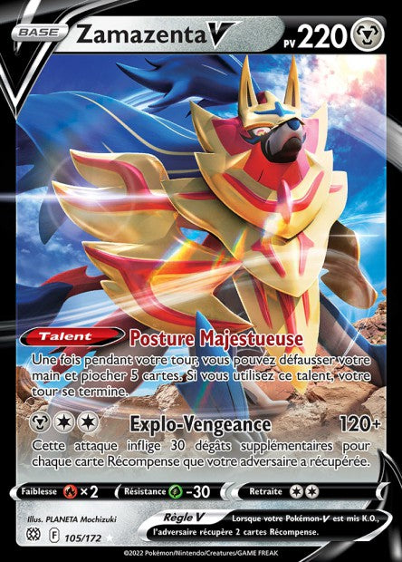 105/172 -  Zamazenta-V - EB9 Stars etincelantes