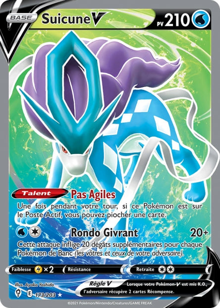 173/203 - Suicune-V - EB7 Evolution Celeste