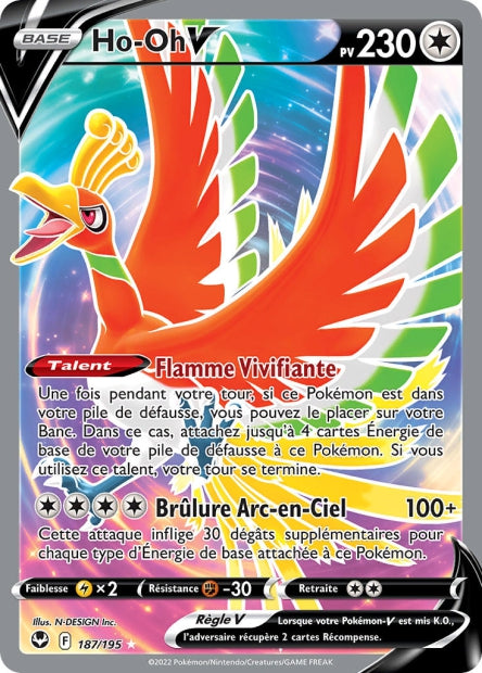 187/195 - Ho-oh V - EB12 Tempête argentée