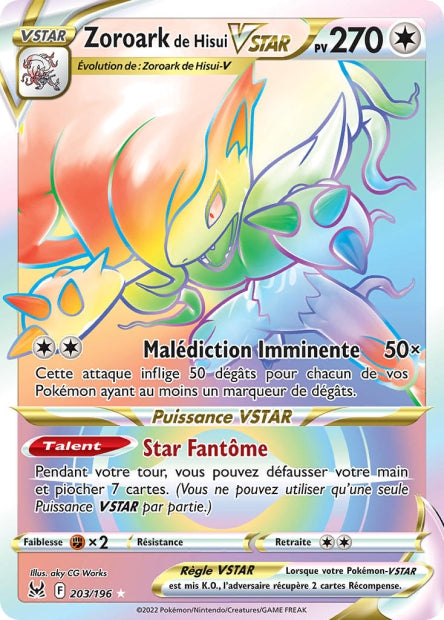 203/196 - Zoroark de Hisui VSTAR - EB11 Origine Perdue