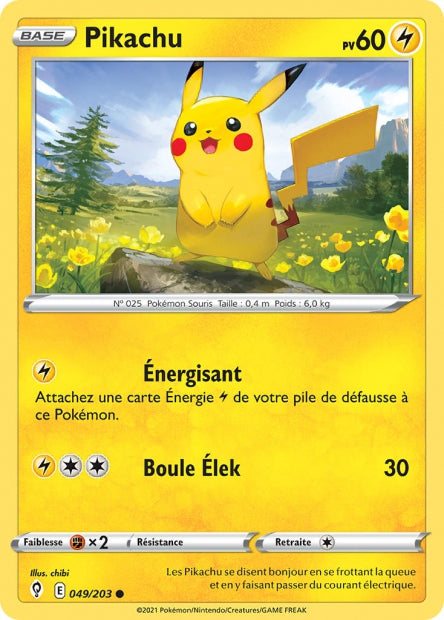 049/203 - Pikachu - EB7 Evolution Celeste