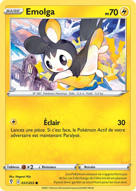 057/203 - Emolga - EB7 Evolution Celeste