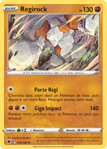 075/189 - Regirock - EB10 Astres Radieux