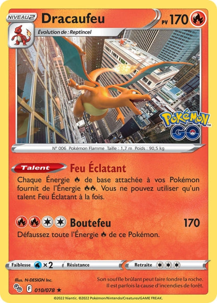 010/078 - Dracaufeu - EB10.5 Pokémon Go