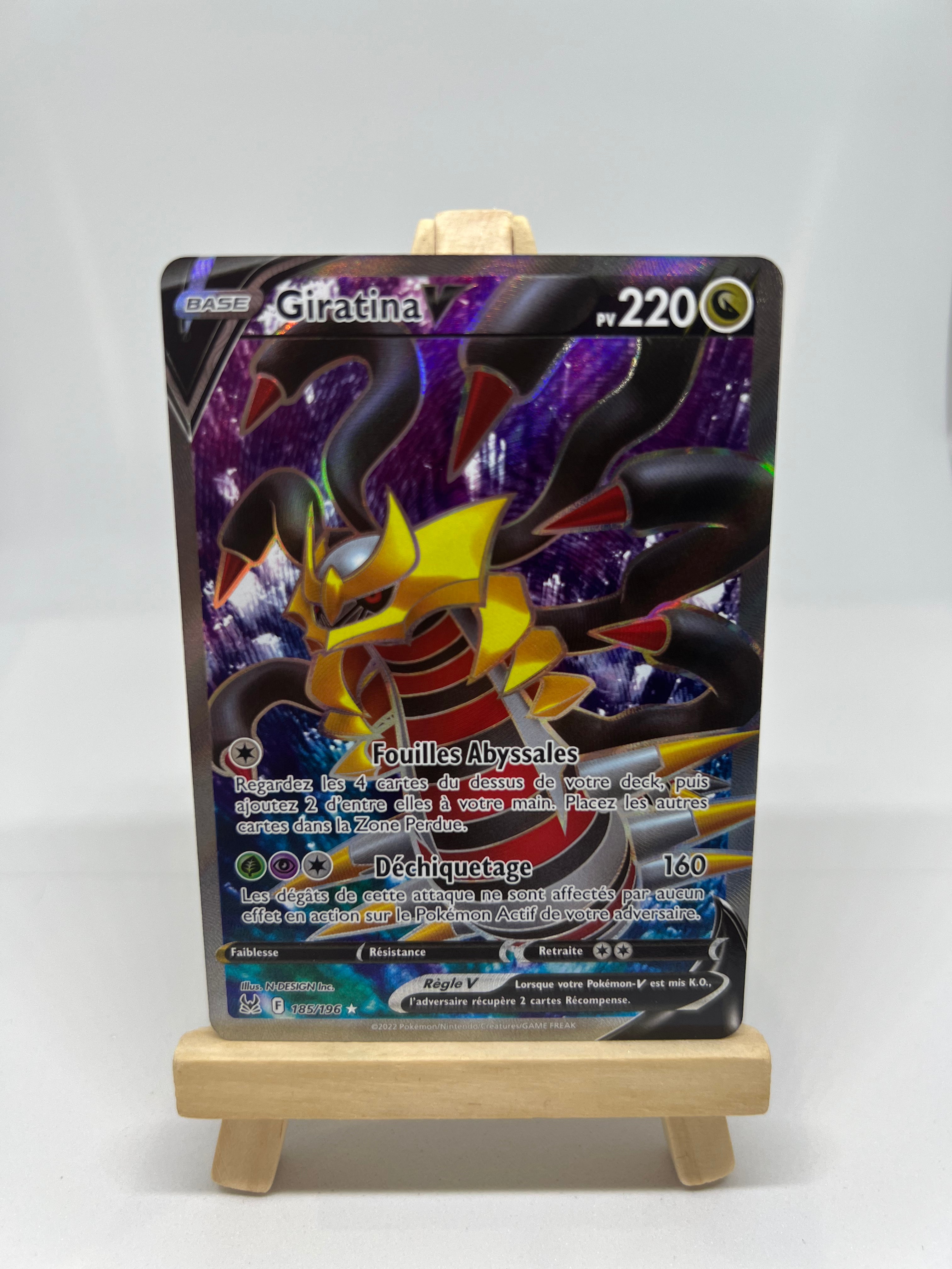 185/196 - Giratina V - EB11 Origine Perdue