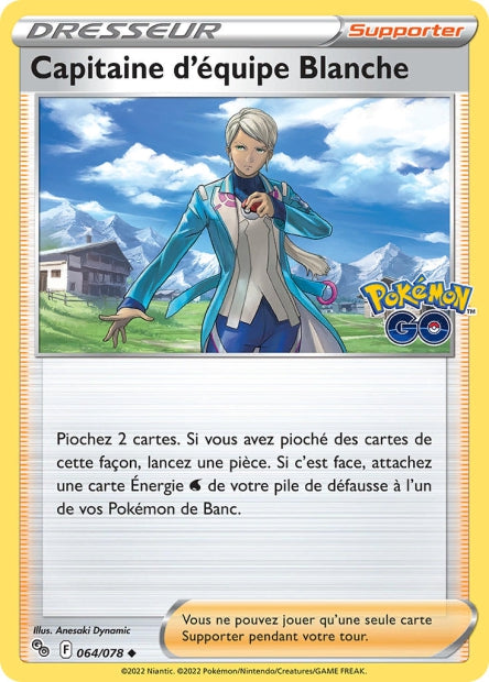 064/078 - Capitaine d'Equipe Blanche - EB10.5 Pokémon Go