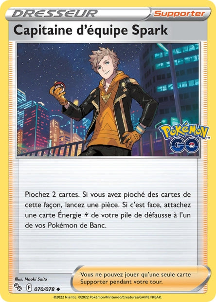 070/078 - Capitaine d'Equipe Spark - EB10.5 Pokémon Go